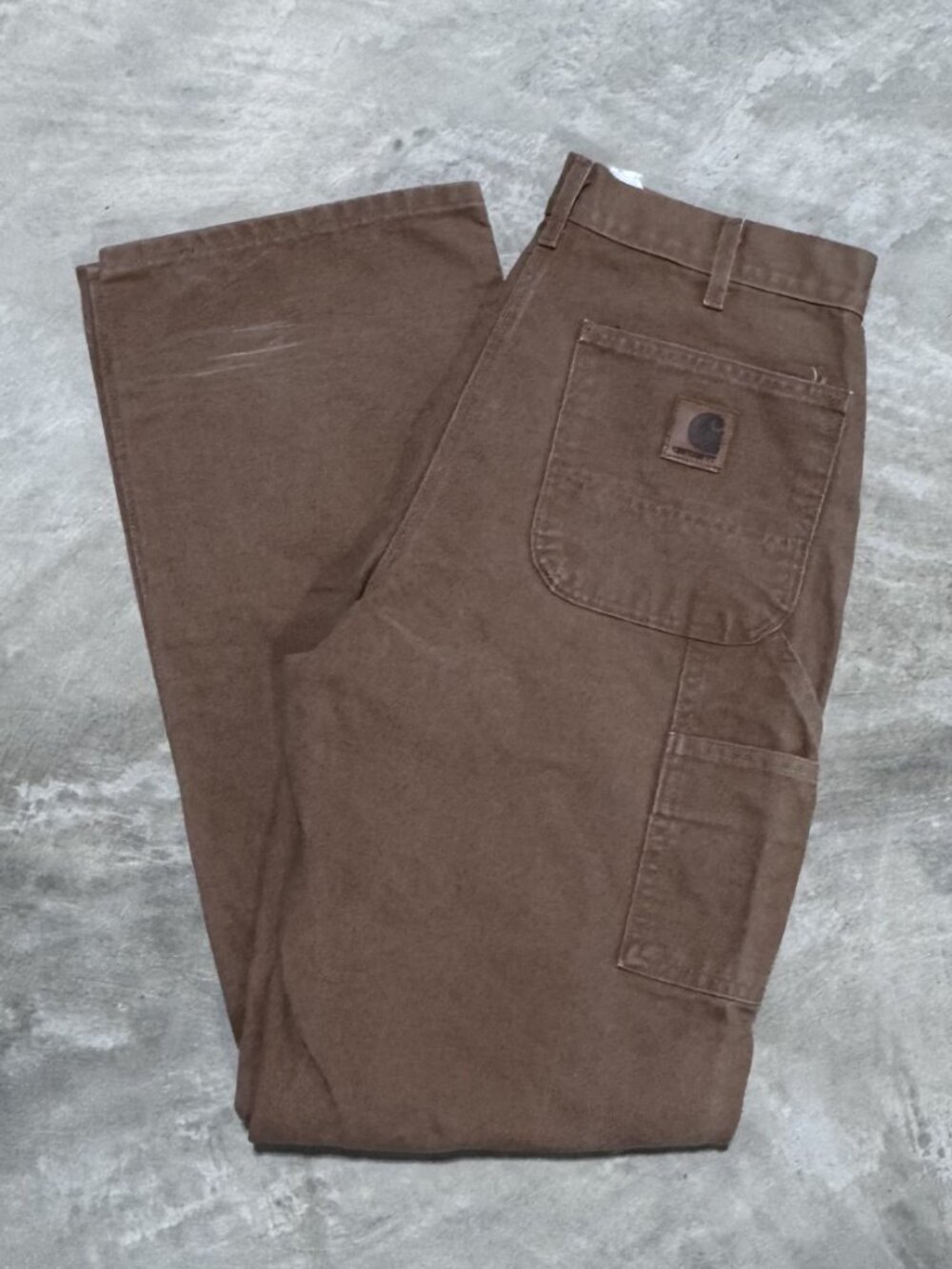 Vintage Carhartt B11 Carpenter Pants Brown Duck Made USA Men's 32x34